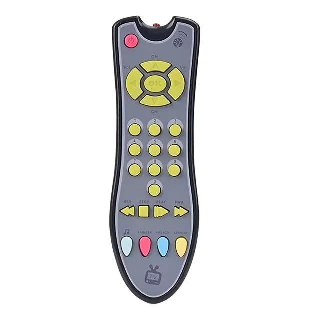 Музыкальный мобильный телефон игрушка для младенцев игрушка для раннего развития имитация пульта дистанционного управления телевизором электрические цифры игрушка для изучения английского языка