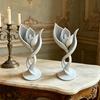 3D-печатная фигурка тюльпана Минималистичная абстрактная скульптура цветка Эстетичный цветочный орнамент-тюльпан для декора полки дома и офиса