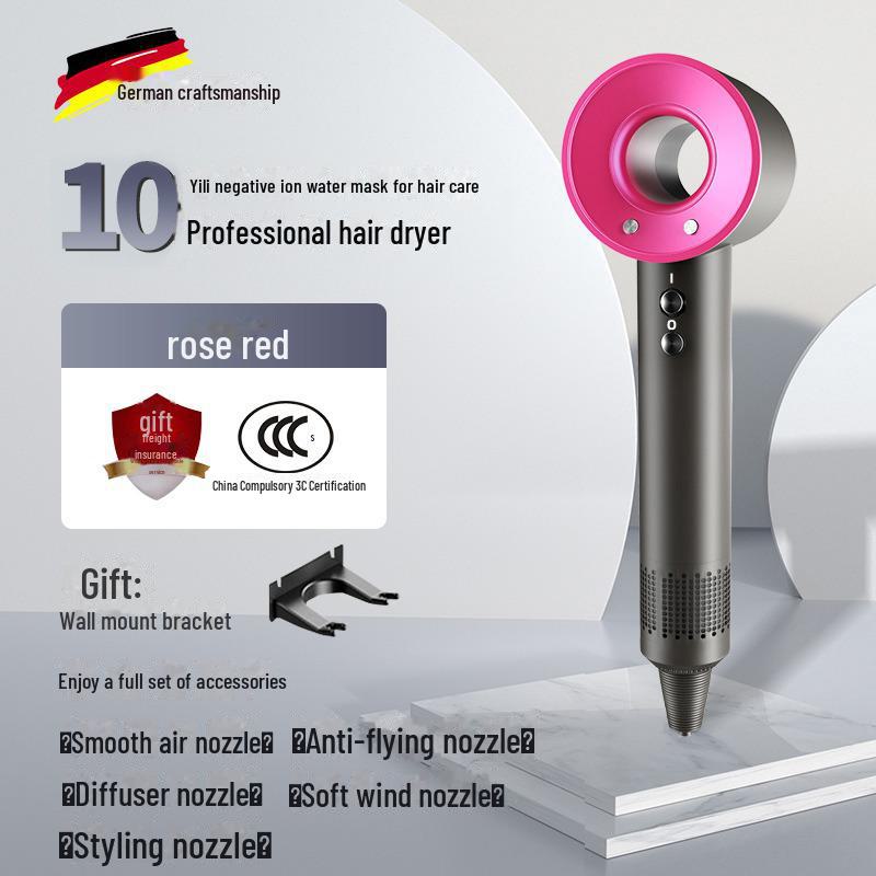 Высокоскоростной фен без листьев 110 В, соответствующий стандартам США и Японии, для домашнего использования, оснащен технологией отрицательных ионов