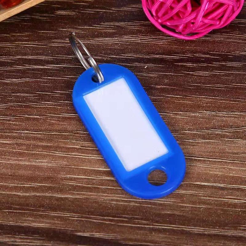 Colorful Plastic Key Tags for Handwritten Labels and Luggage, Small Gift Keychains