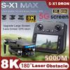 S-X1 MAX GPS Дрон 4K Профессиональная HD-камера 3-осевой стабилизатор 5G Цифровая передача изображения Большой экран FPV Дрон RC Квадрокоптер 5 км