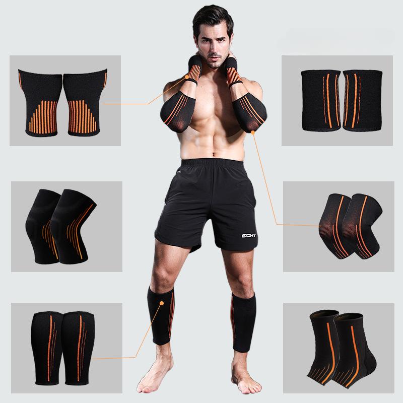 Наколенники, накладки на запястья, налокотники, накладки на икры, накладки на лодыжки, накладки на ладони, комплект защитного снаряжения для мужского и женского баскетбола и фитнеса