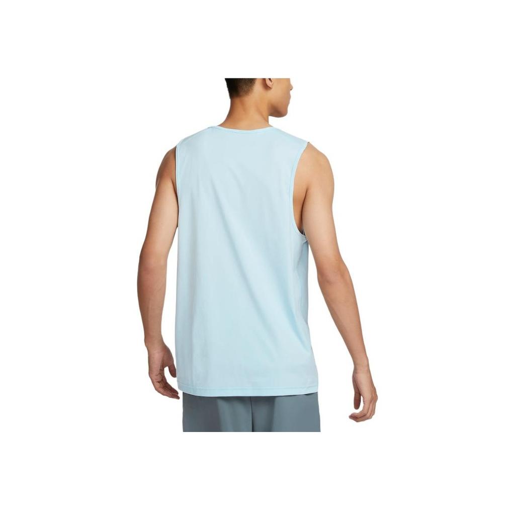 Nike Dri-Fit High Neck Solid Color Pullover Vest Men Tops Glacier-Blue DV9842-474