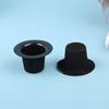 10шт 1:12 миниатюрных кукольных домиков с имитацией черной флокированной шляпы, модель аксессуаров «сделай сам»