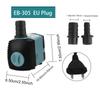 Fish Tank Fountain Submersible Water Pump Aquarium Pump 3/10/25W with Suction Cups Ultra-Quiet Filter Fish Pond EU/US Plug