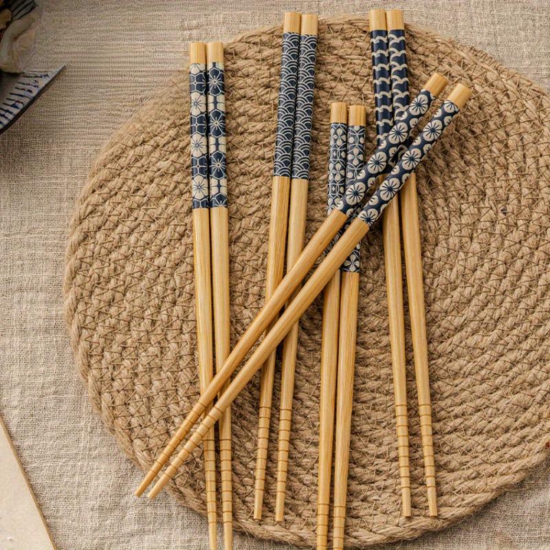 5 пар многоразовых палочек для суши, нескользящие палочки для еды, китайские палочки для еды, столовая посуда, подарочные кухонные принадлежности