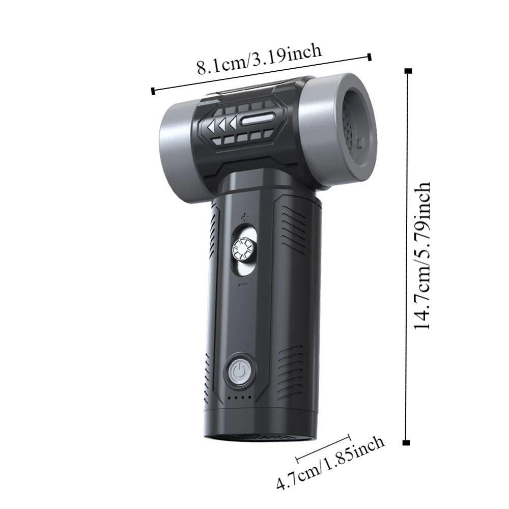 Бесщеточный двигатель Мини турбореактивный вентилятор 130000 об/мин Ручной вентилятор с сильным электрическим пылеудалением Кемпинг