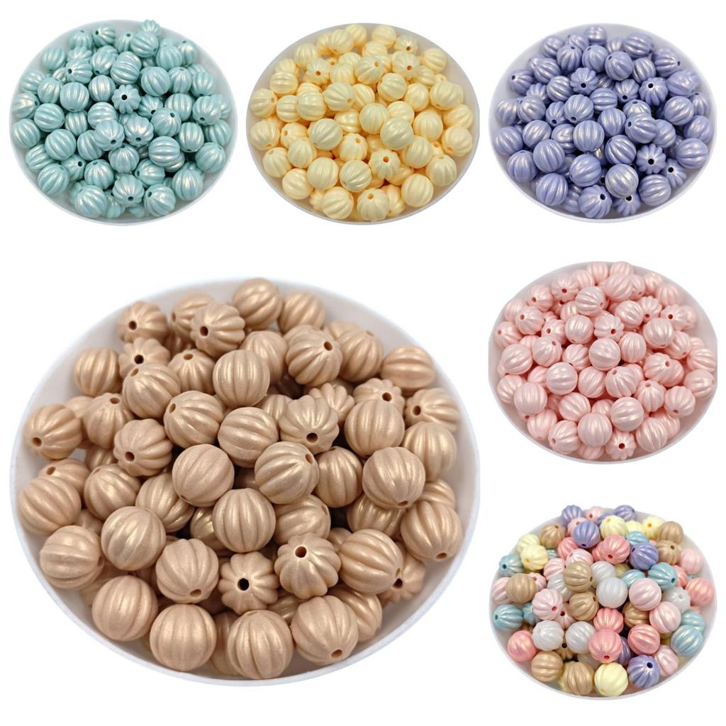 Изысканный браслет ручной работы для изготовления макарон, свободные бусины, 10 шт., 11 мм, перламутровые акриловые бусины в форме арбуза, однотонные бусины «сделай сам», бусины, ручные аксессуары