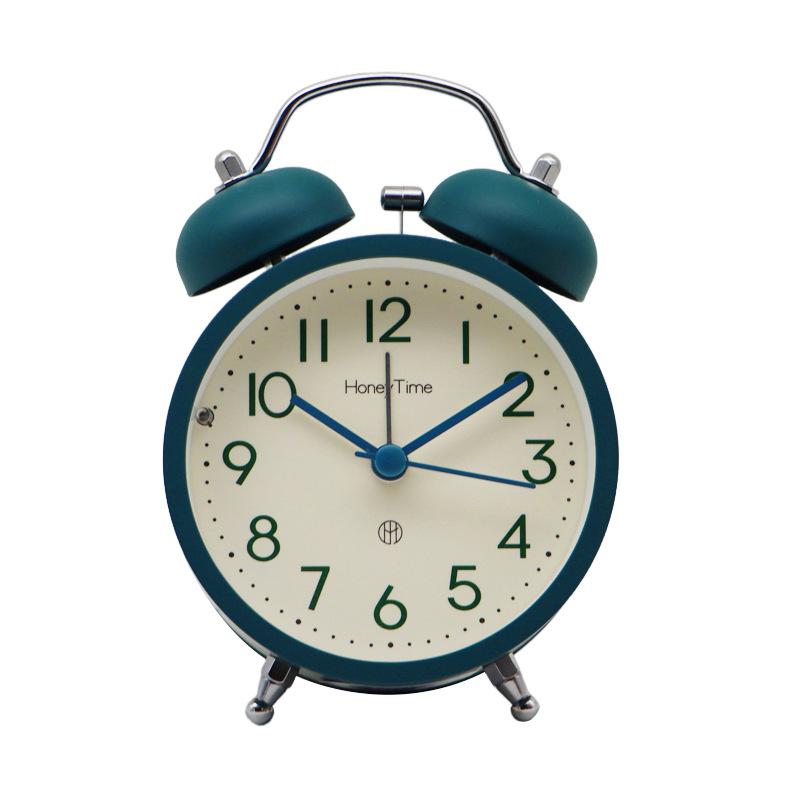 Metal bell alarm clock Students use bedside lazy people to get up Magically powerful wake up men, women and children desktop hour clock