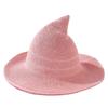 Women Hats Halloween Caps Witch Hat Magician Witch Hat Wool Wizard Hat
