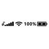 1pc Signal WiFi Power Reflective Car Windshield Stickers Auto Window Vinyl Decals Funny 100% Battery 5G Logo Pegatinas De Coche