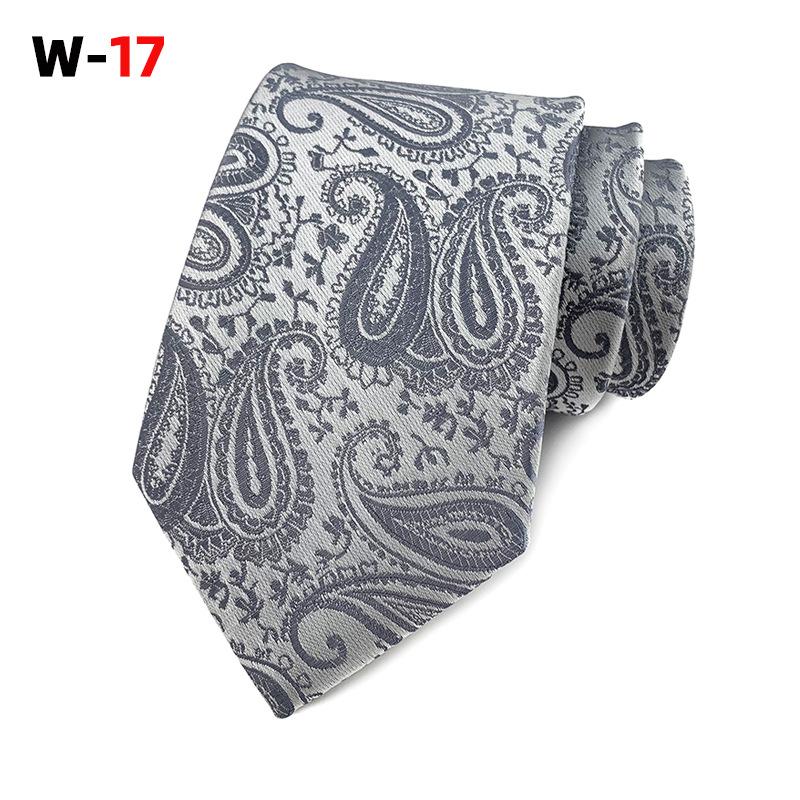 Галстук мужской из полиэстера с узором пейсли и цветком кешью, 18 цветов