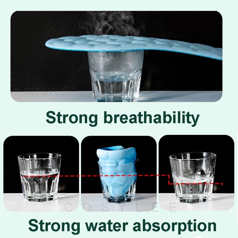 Дышащие массажные стельки из пены с эффектом памяти для обуви с ортопедической подушкой для спортивного бега