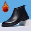 Men's 2024 Autumn/Winter Formal Leather Martin Boots with Cotton Lining - Style 91229