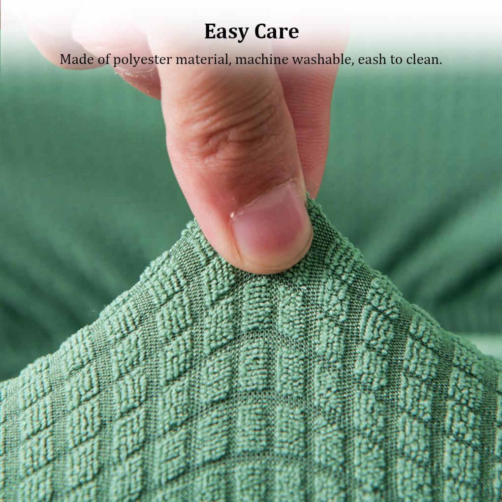 Chair Cushion Cover Seat Covers Backrest Protector Soild Color Adjustable Dirt-Resistant for Banquet Home Kitchen