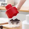 Non-toxic Food Storage Box 7 Hole Cherry Pitter, Multifunctional Fruit Coring Tool for Leak Proof Reusable Container Olive, Manual Press Remover,