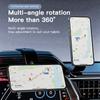 KEYSION Вращающийся на 360° магнитный автомобильный держатель для мобильного телефона, складная подставка для лобового стекла, приборной панели, центральной консоли, легкое крепление для автомобиля
