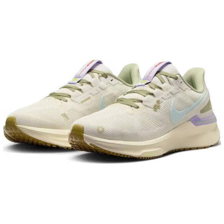 Nike Air Zoom Structure 25 Pale Ivory Glacier Blue Женские кроссовки Cream Sail Volt HQ3466-141