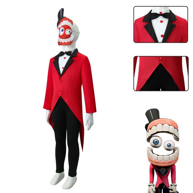 qq34The Amazing Digital Circus Jax Pomni Cosplay Costume Ragatha Caine Theater Halloween New Year Costumes for Kids Adul