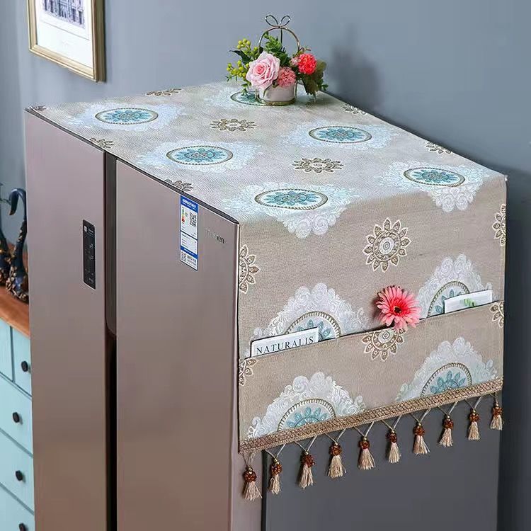 Европейский стиль Холодильник Пылезащитный Чехол Одинарный Открытый Двойной Дверной Стиральная Машина Духовка Микроволновая Печь Водонепроницаемый Чехол Полотенце Полотенце