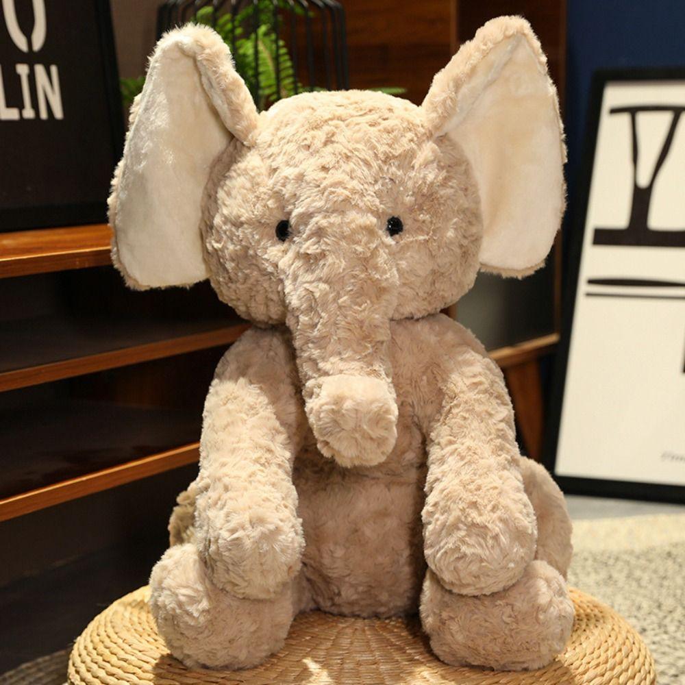 Soft Plush Toy Comfortable Stuffed Elephant Home Furnishings Plush Elephant Sleep Companion