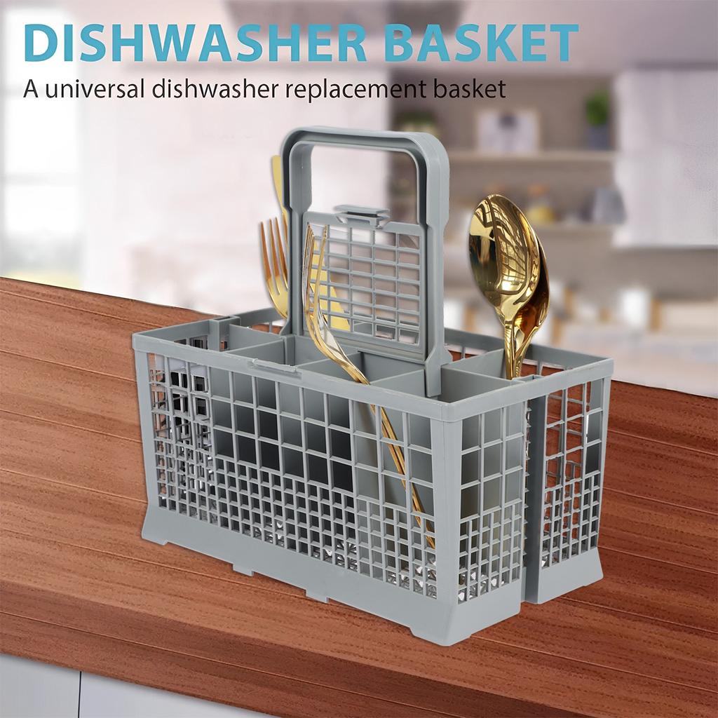 Dishwasher Cutlery Basket Universal Dishwasher Silverware Cutlery Basket Foldable Dishwasher Basket Replacement Rack Accessory