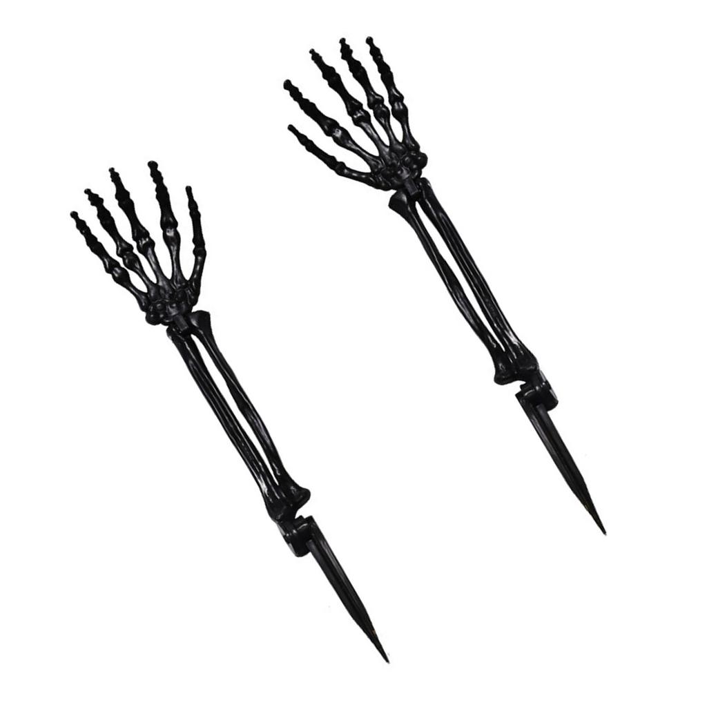Реалистичная рука скелета, колышек для земли, украшение на Хэллоуин, прочный пластиковый реквизит для уличного декора для вечеринки в доме с привидениями