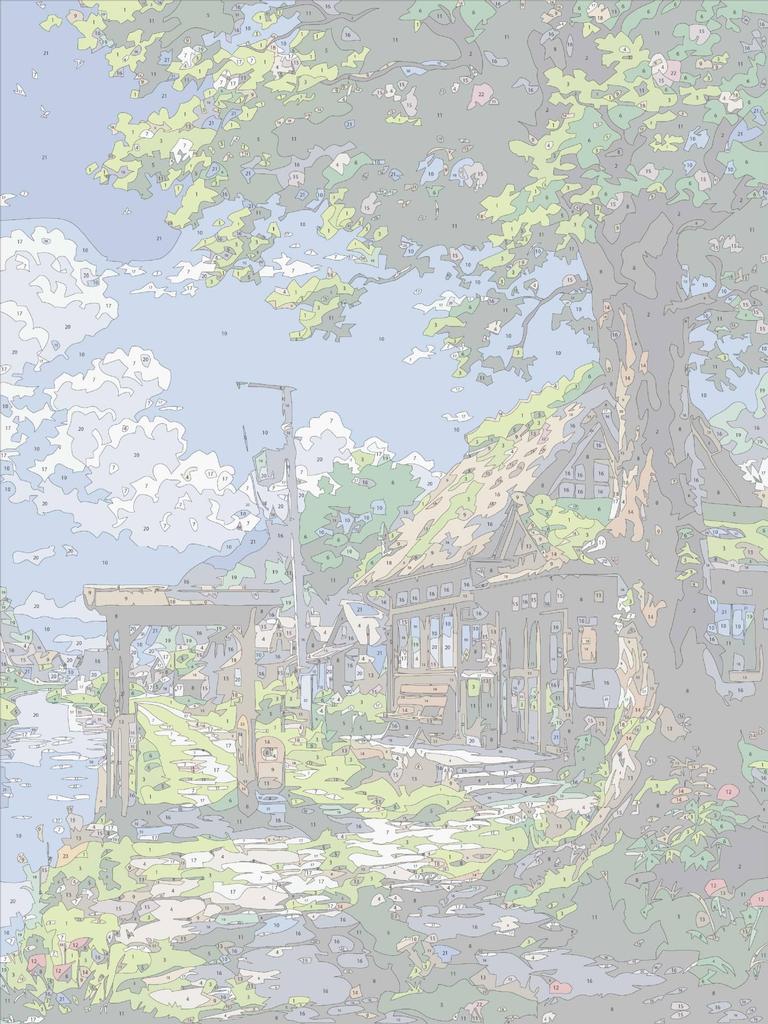 Хаяо Миядзаки Летняя Цифровая Масляная Живопись Своими Руками: Исцеляющий, Стильный Декор Гостиной Подарок