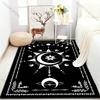 Ковер с принтом черного магического круга, лунного гадания, арт, для гостиной, спальни, прикроватный, под диван, на стол, напольный коврик, домашний ковер, декор