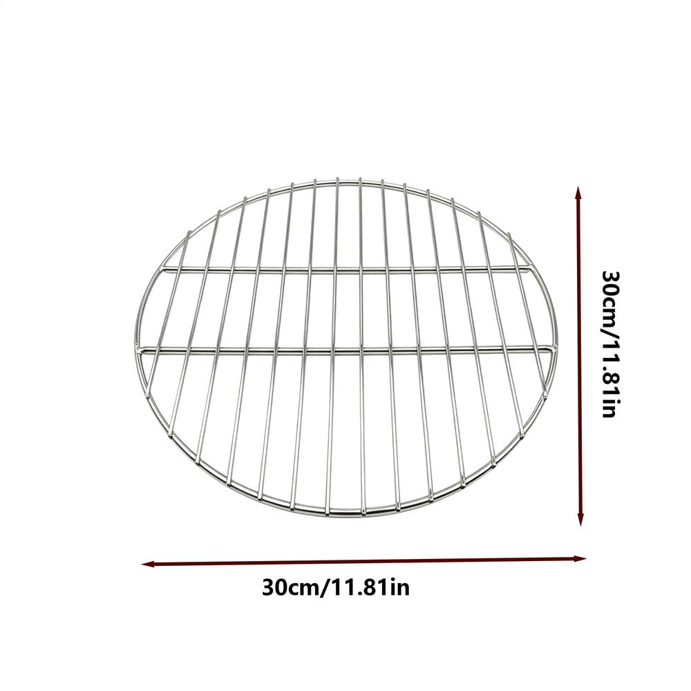 Barbecue Grilling Mesh Stainless Steel Round Nonstick Barbecue Net Reusable Roast Grate Cooking Net For Home Cooking Kitchen