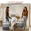 Large Laundry Baskets Waterproof Freestanding Laundry Hamper Collapsible Tall Clothes Hamper with Extended Handles for Clothes