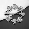 Pearl Brooches Crystal Shirt T-shirt Fixed Holder Jewelry Accessories Shawl Scarf Clip  Women Lady