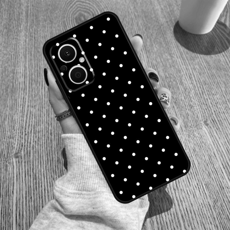 Чехол Funda с узором в горошек для OPPO Reno 12F 11F 13F 14F 8T 8 Lite 10 11 12 13 14 OPPO Find X8 X6 X5 X9 Pro