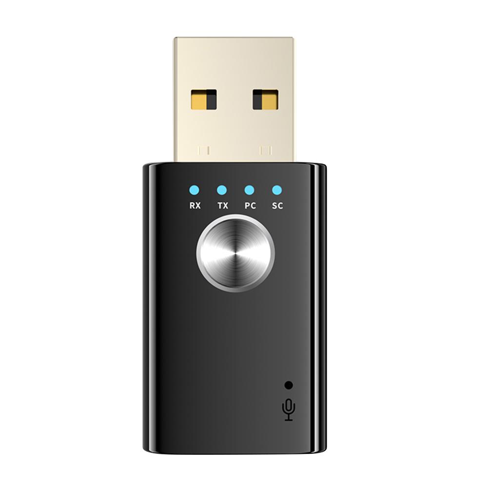 USB-адаптер с поддержкой AUX RCA-выхода, мини-беспроводной USB-адаптер, совместимый с Bluetooth, для динамиков, настольного компьютера, ноутбука, телевизора