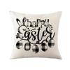Simple Easter Pillow Cover Linen Printed Holiday Pillow Cartoon Car Pillow