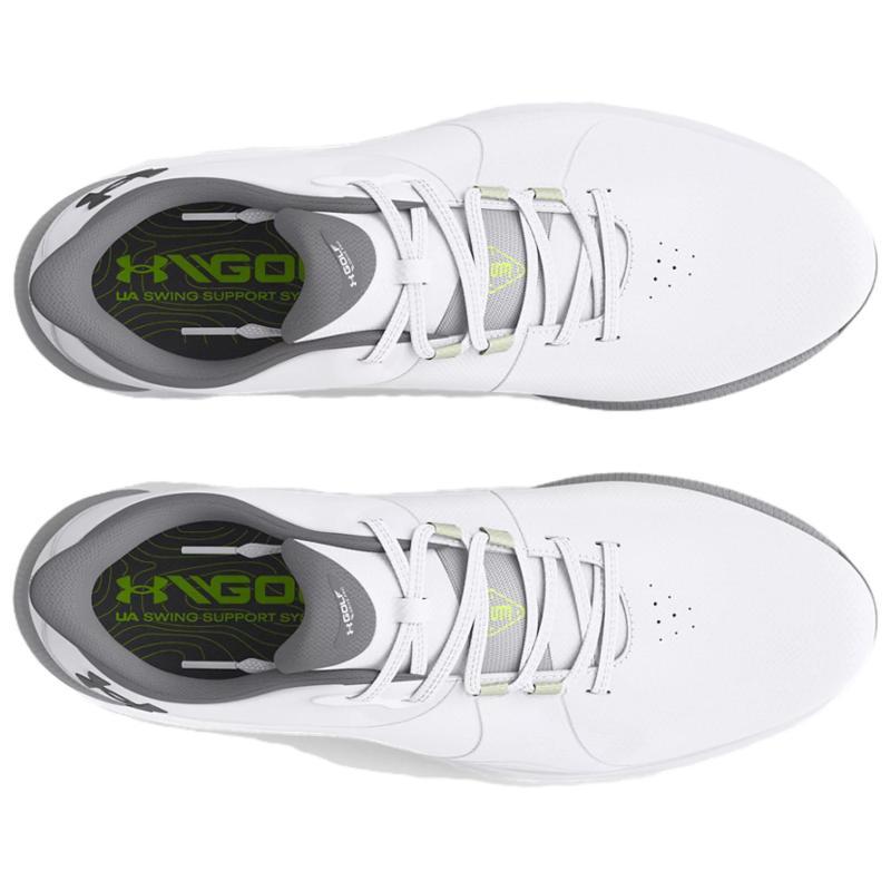 Under Armour Кроссовки для гольфа Drive Pro Spikeless Golf Wide 'White Metallic Gun Metal' 3026921-100