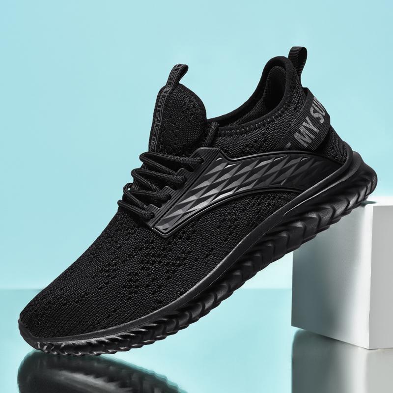 Модные летние мужские дышащие плоские спортивные легкие уличные тренировочные антибактериальные удобные повседневные кроссовки для бега теннисные для мужчин