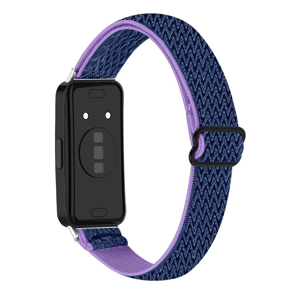 Для Huawei Band 10/9/8 Регулируемый нейлоновый ремешок для часов Волнистый дизайн Эластичный браслет