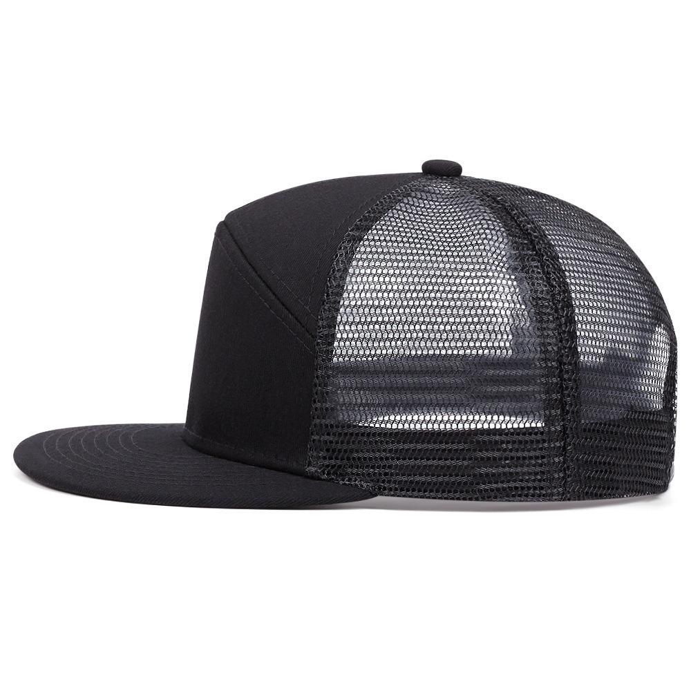 Breathable Mesh Baseball Cap 7 Panel Trucker Hat Fashion Hip-Hop Hat  Unisex