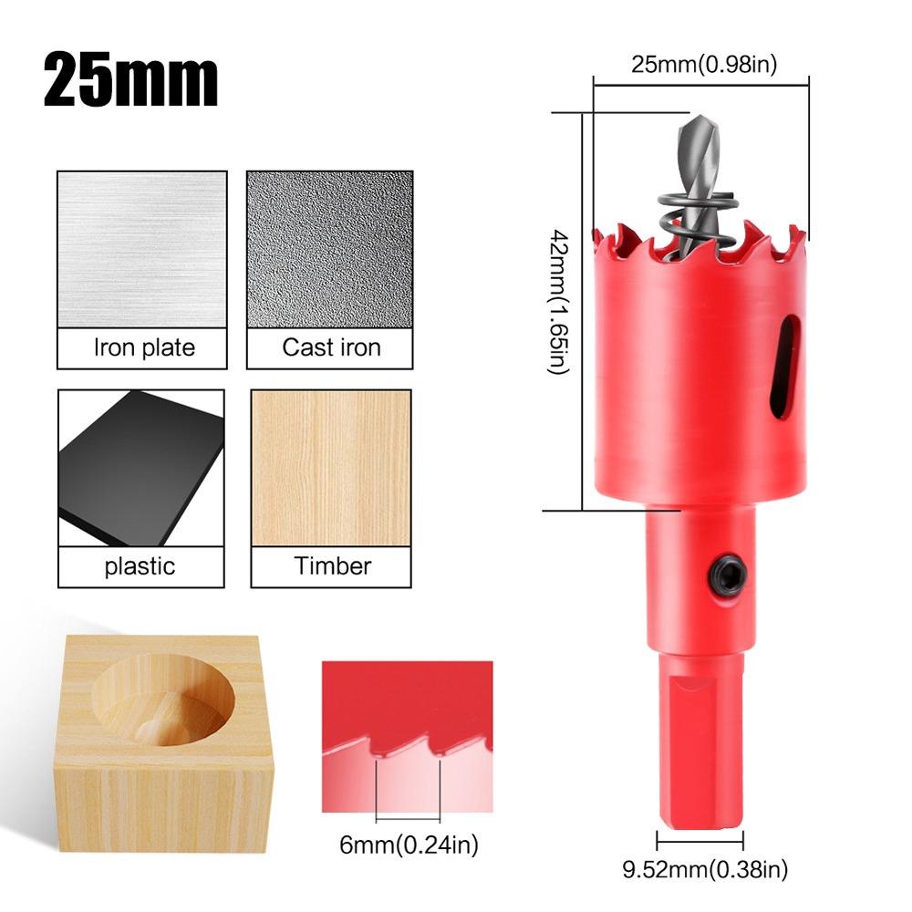 1 шт. 15-200 мм Биметаллическая коронка DIY Деревообрабатывающий инструмент для металла Железа Алюминия Пластика