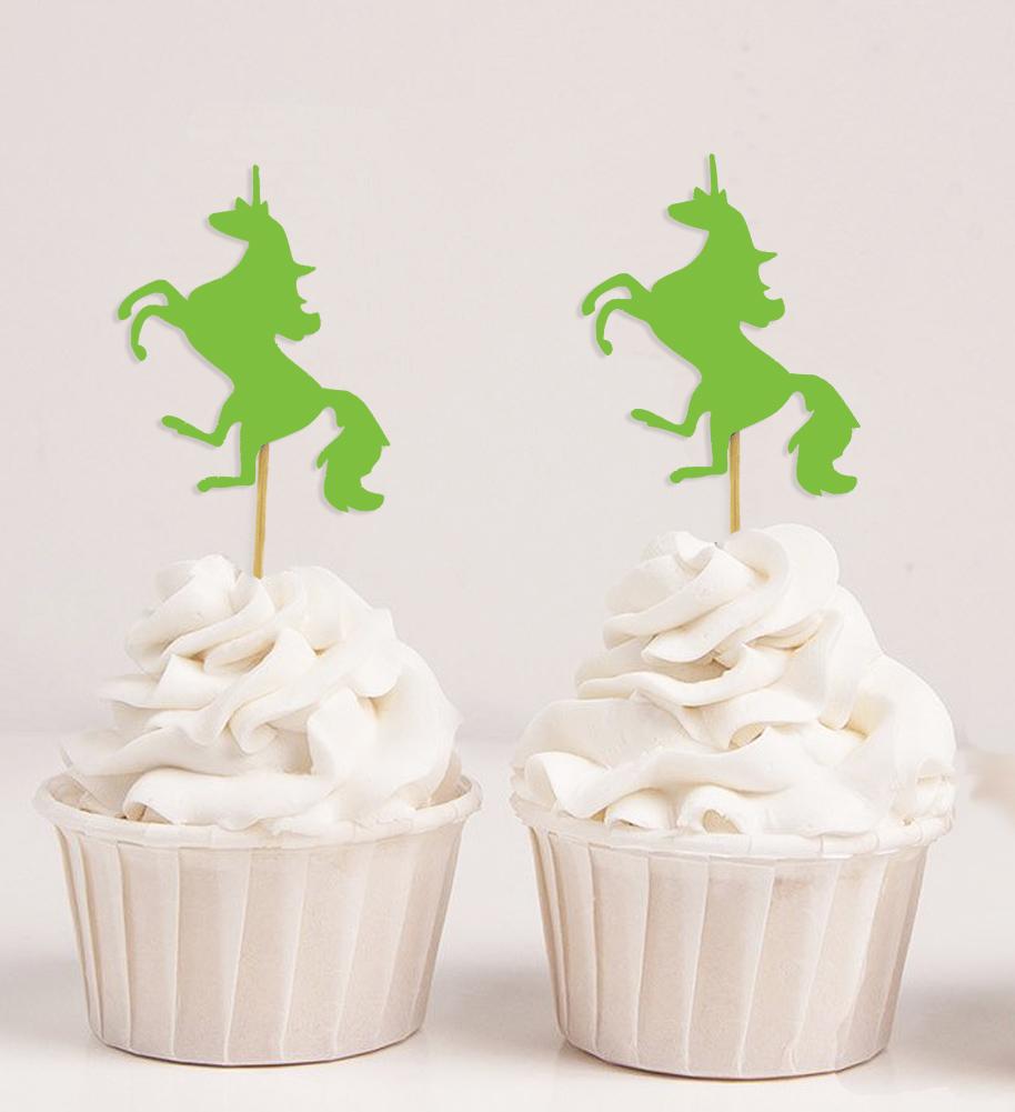 Дарлинг Сувенир| Топперы для кексов с единорогом| День Рождения Свадьба Залив Душ Десертные Украшения - Пакет