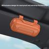 Car Visor Clip-On Storage Eyewear Case with Box Sun Visor Push-Open Cover Dustproof