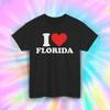 I Love Florida Shirt Retro State Souvenir Vacation Tee S-5XL