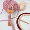 Knitting Fork Weaving Tool Loom Kit Crochet Projects Curved Needle Wood for Dolls Jewelry