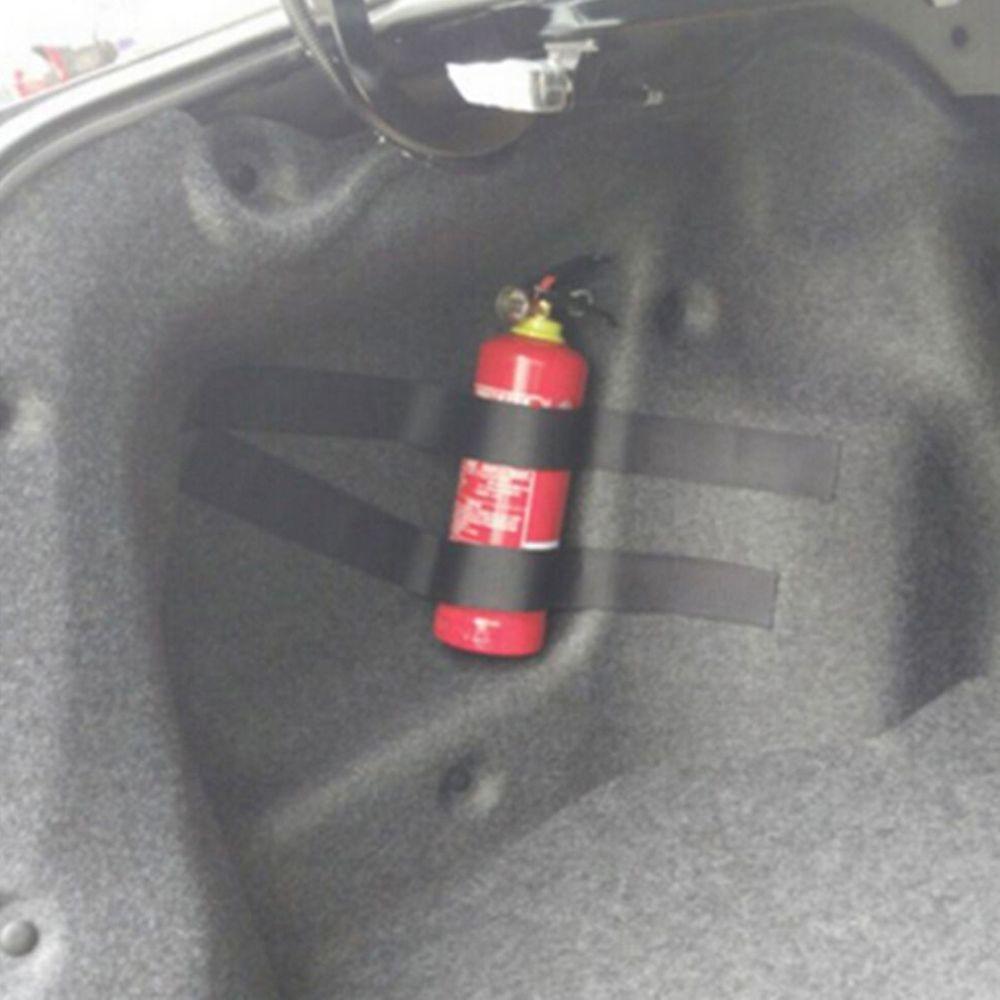 5PCS Safety Black Nylon Fire Extinguisher Holder Magic Buckle Car Trunk Bag Bandage Tape