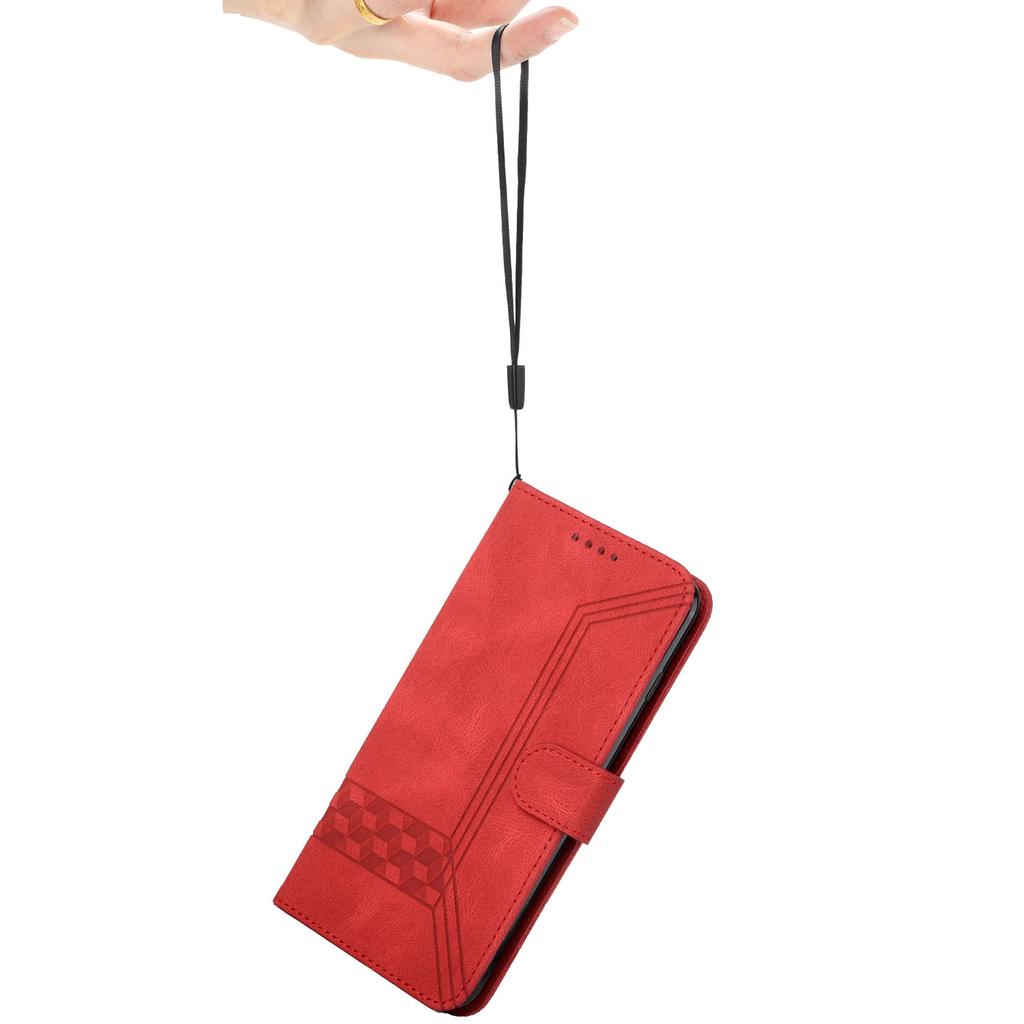 Straight Line Diamond Knurling PU Leather Wallet Card Bag Phone Case For Samsung Series.Galaxy S Series,Note Series,A Series,J Series,M Series...