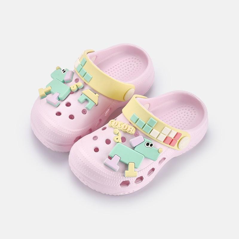 Kids Comfortable Clog Sandals Boys Girls - Non-Slip Outdoor Indoor Slippers With Cartoon Design