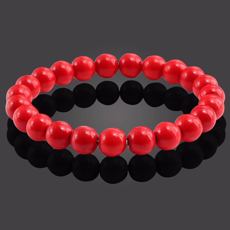 Браслеты для мужчин из натуральных камней диаметром 8 мм из высококачественных материалов на день рождения