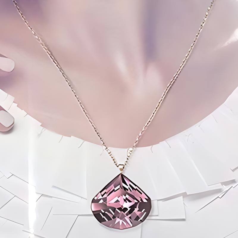 Swarovski Дизайн логотипа хрустальный сплав позолоченный посеребренный ожерелье мужчины и женщины одинаковый стиль пара розовый 5008651