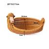 Hand Woven Imitation Rattan Fruit Plate  Wedding Candy Flower Storage